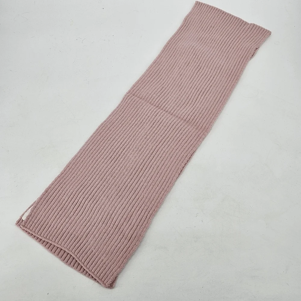 PINK Victorias Secret Pastel Pink Chunky Knit Winter Soft Cozy Scarf 66x8 Ski